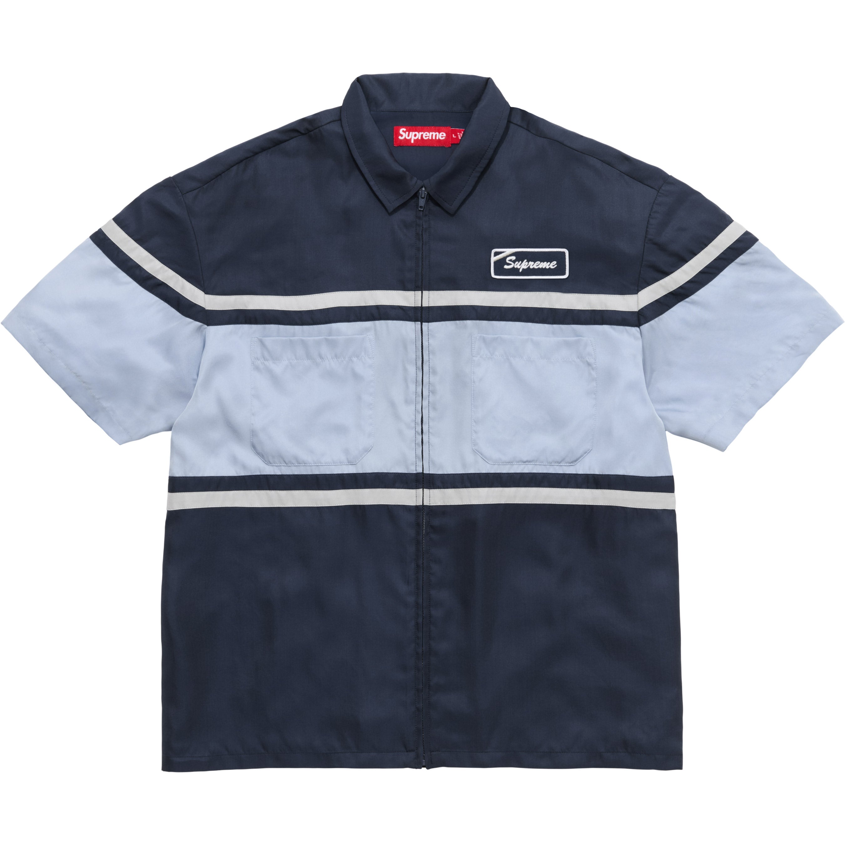 Silk Zip Up S/S Shirt view 4